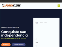 Tablet Screenshot of forexclube.com